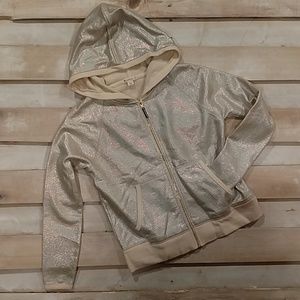 CREWCUTS HOODIE SILVER SIZE 12 GIRLS